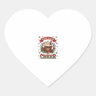 Heb Beker Kerst Plezier Kerst Plaid Mok Warme Choc Hart Sticker