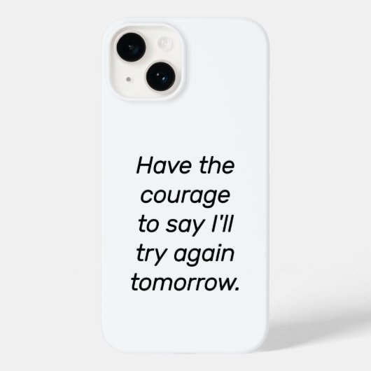 Heb de Courage iPhone kwestie Case-Mate iPhone Case (Achterkant)