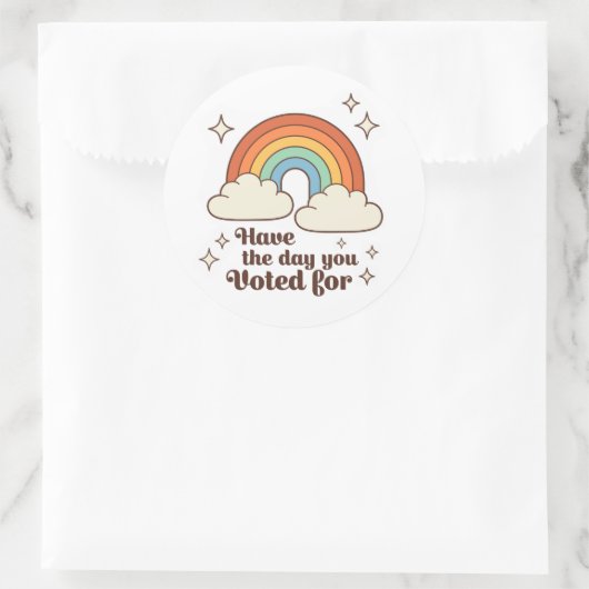 Heb de dag dat je op Sticker stemde (Tas)