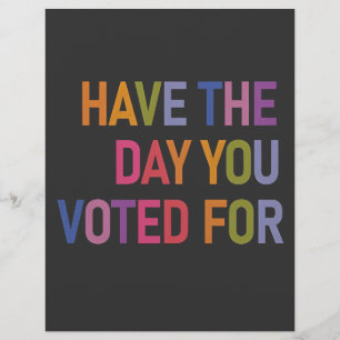 Heb de dag dat je op Trump hebt gestemd Flyer
