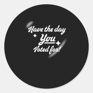 Heb de dag waarop je hebt gestemd - Heart Sticker