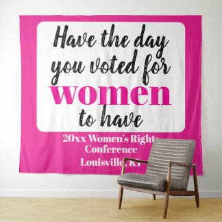 Heb de dag waarvoor vrouwen hebben gestemd wandkleed