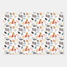 Heb de Here, uw God, lief, bid, geloof Inspirerend Inpakpapier Vel