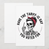 Heb de Tarrafic Dag Gestemd Voor Anti Trump Kaart (Voorkant / Achterkant)