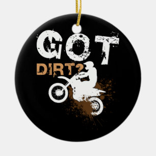 Heb Dirt Motocross Racing Keramisch Ornament