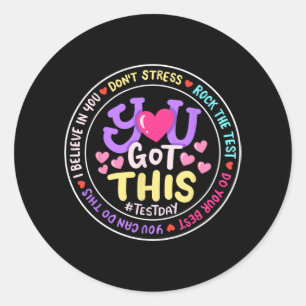 Heb dit Don#39; #39; t Stress Doe je beste motivat Ronde Sticker