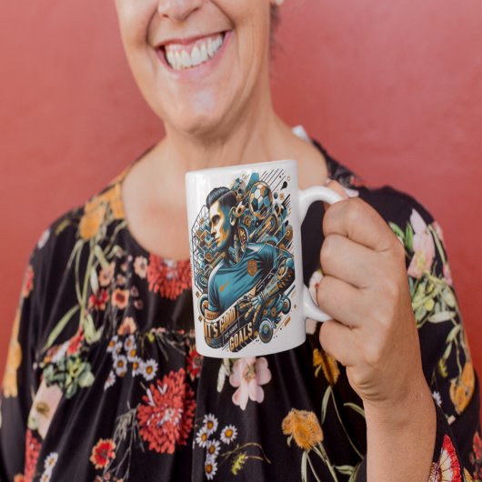 Heb doelen, leef groter - Inspirerend Mok