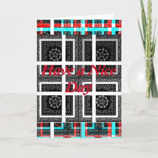 Heb een aangename Wenskaart Verticale Sjabloon (Voorkant)