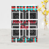 Heb een aangename Wenskaart Verticale Sjabloon (Gele Bloem)