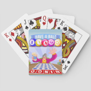 Heb een Ball Bingo die Kaarten speelt