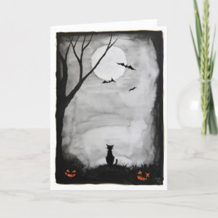 Heb een Batty Halloween - gevouwen kaart