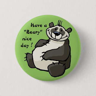 Heb een beary aardige dag ronde button 5,7 cm