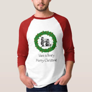 Heb een Beary Vrolijk Kerstfeest T-shirt