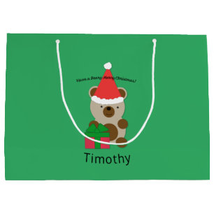 Heb een Beer voor vrolijk kerstfeest Groot Cadeauzakje