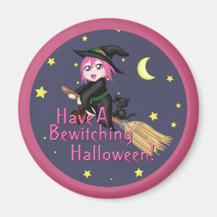 Heb een boeiende halloween! magneet