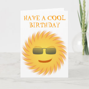"HEB EEN COOL BIRTHDAY" SUNSHINE KAART