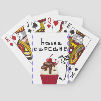 Heb een cupcake kaart! pokerkaarten