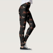 Heb een Dogwent Merry Kerstfeest Dachshund Pattern Leggings (Rechts)