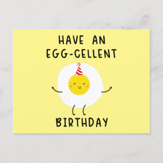 heb een eggcellent verjaardag grappige verjaardag briefkaart