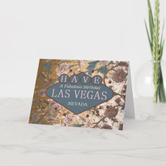HEB EEN Fabulous Birthday Las Vegas Kaart