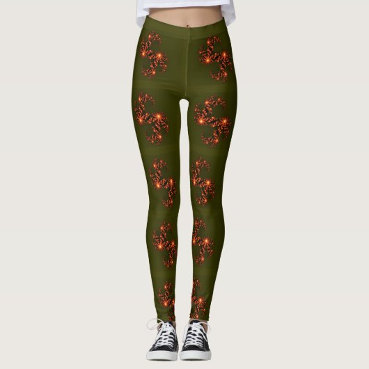 Heb een fijne dag en een beter nachtelijk groen leggings (Voorkant)