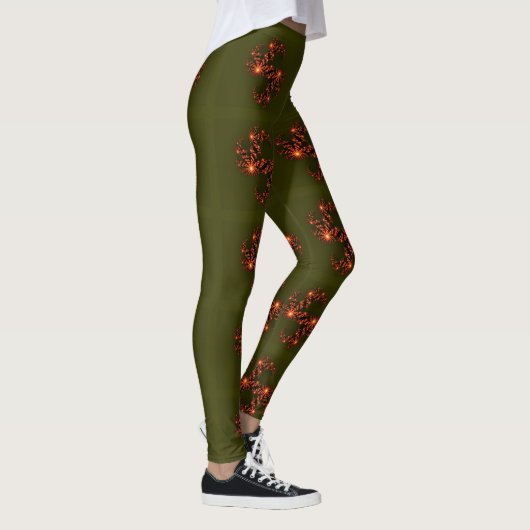 Heb een fijne dag en een beter nachtelijk groen leggings (Rechts)