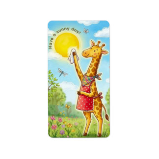 Heb een fijne dag! etiket
