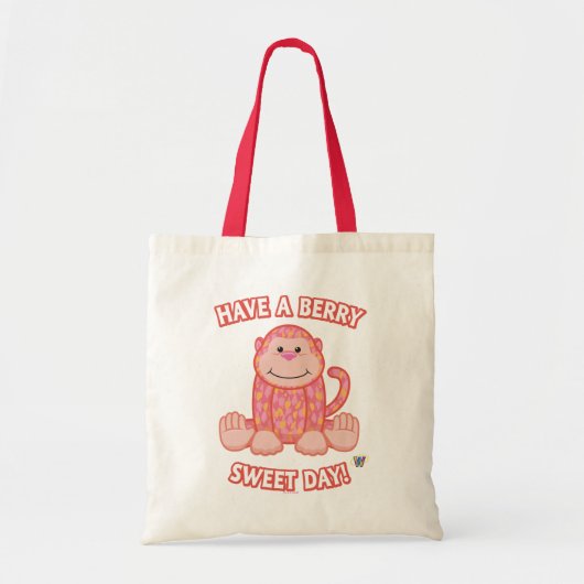 Heb een fijne dag op de Berry Tote Bag (Voorkant)