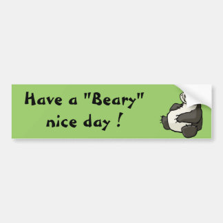 Heb een fijne dag voor een bijenbrood bumpersticker