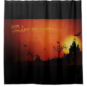 Heb een freaky Halloween Douchegordijn