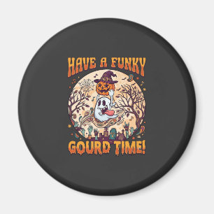 Heb een funky pompoen tijd halloween geest pompoen magneet