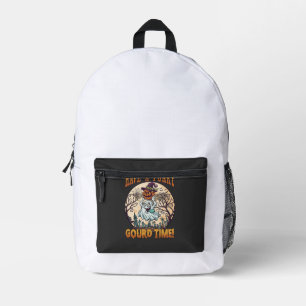 Heb een funky pompoen tijd spook pompoen kerkhof bedrukte rugzak