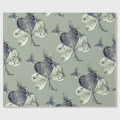 "Heb een gelukkige St. Patrick's Day"Shamrock Cadeaupapier (Vlak)