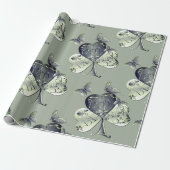 "Heb een gelukkige St. Patrick's Day"Shamrock Cadeaupapier (Uitgerold)