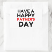 Heb een gelukkige vaderdag rechthoekige sticker (Tas)