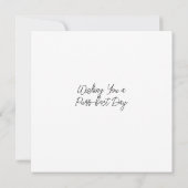 Heb een Gesponnen-effect dag | Schattigee Kitten V Kaart (Achterkant)