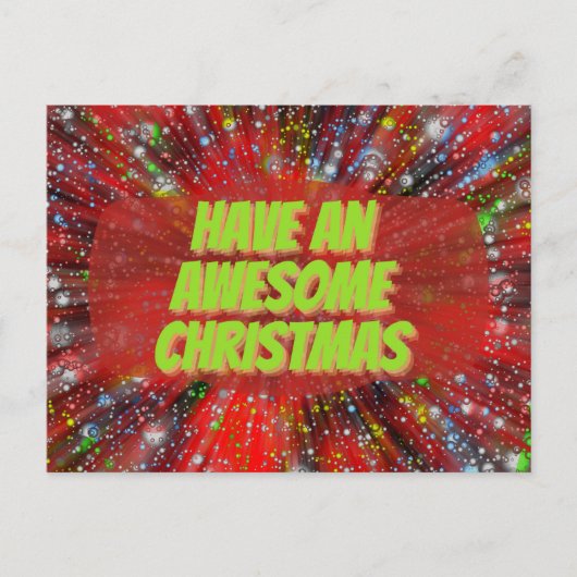 Heb een Geweldige Briefkaart van Kerstmis (Voorkant)