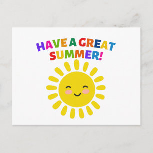 Heb een geweldige zomer briefkaart