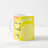 Heb een gezegende dag koffiemok (Voorkant links)