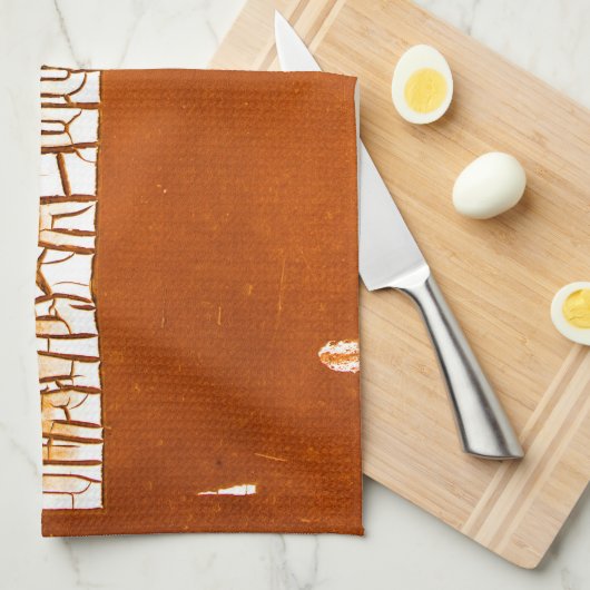 "Heb een gouden dag" Rustic Peeling Paint Theedoek (Quarter Fold)