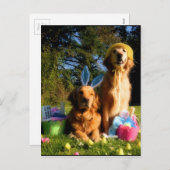 Heb een gouden Pasen Feestdagenkaart (Voorkant / Achterkant)