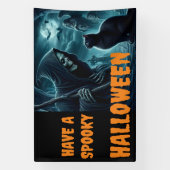 Heb een grimmige Halloween Reeper Spandoek (Verticaal)