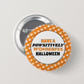 Heb een handige halloween ronde button 5,7 cm (Voorkant /achterkant)