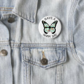 Heb een Happy Day Butterfly Button (In situ)