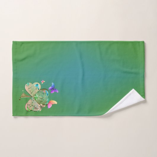 "Heb een Happy St. Patrick's Day" Shamrock Towel Bad Handdoek (Handdoek)
