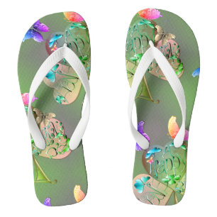 "Heb een Happy St. Patrick's" Shamrocks Teenslippe Teenslippers