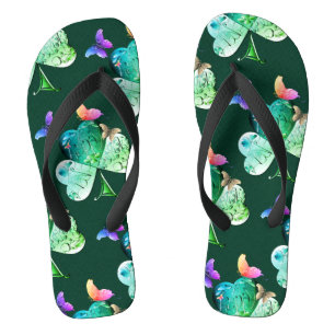 "Heb een Happy St. Patrick's" Shamrocks Teenslippers