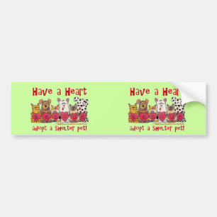Heb een hart bumpersticker