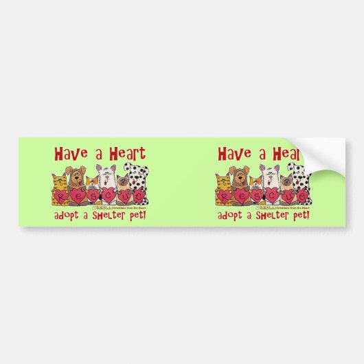 Heb een hart bumpersticker (Voorkant)
