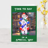 "HEB EEN HEEL SPECIALE KERSTDAG VOOR JEZELF" KAART (Gele Bloem)